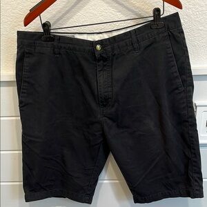 Volcom Black Flat Front Shorts Classic Style